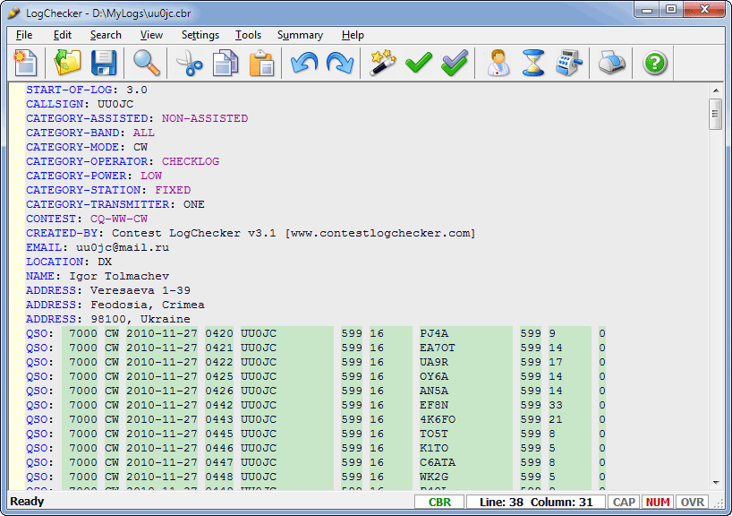 Ham Radio Contest Logging Programs